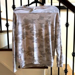 Athleta Gray Camo Sweatshirt